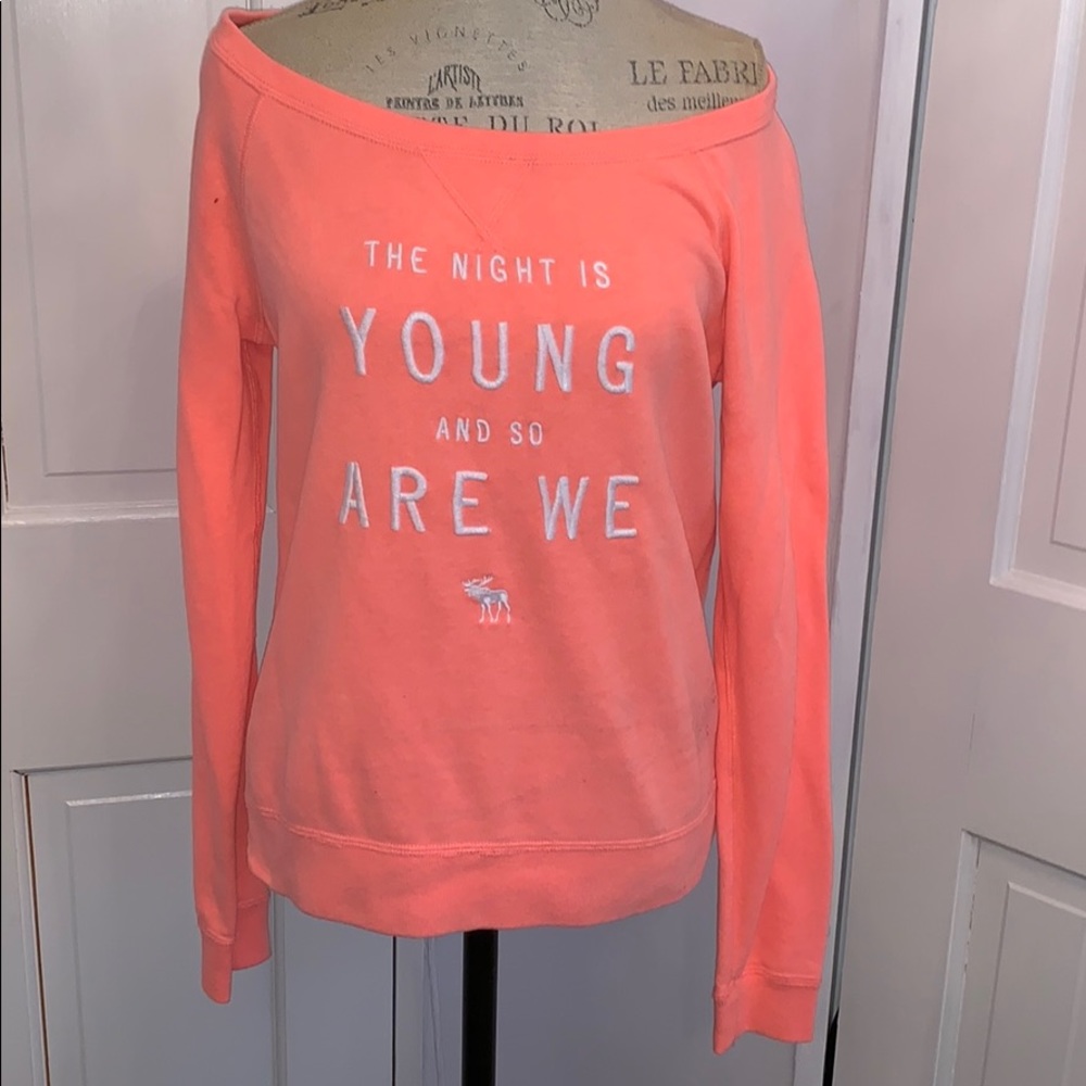 Pink Abercrombie and Fitch sweater
